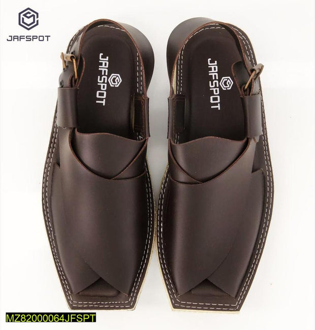 Signature Premium Brown Peshawari Chappal - Hammad Ali Merch