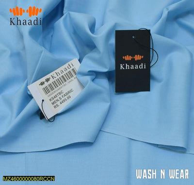 Men's Unstitched Wash and Wear Plain Suit - Hammad Ali Merch