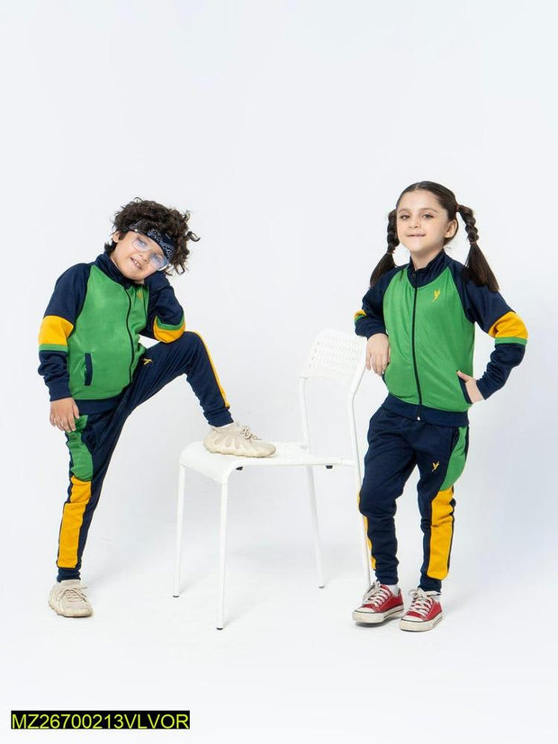 2 Pieces Kids Stitched Poly Athletic Fleece Track Suit - Hammad Ali Merch