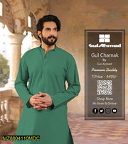 Men's Premium Unstitched Cotton Plain Suit - Hammad Ali Merch