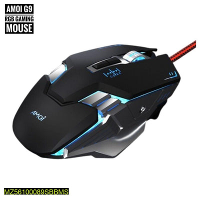 G9 LED Lights Gaming Mouse Set - Hammad Ali Merch