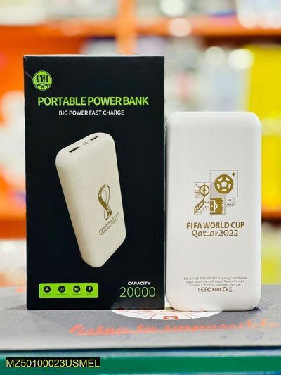 Portable 20000mAh Type-C Fast Power Bank - Hammad Ali Merch