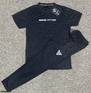 2 Pieces Men's Dry Fit Plain Track Suit - Hammad Ali Merch