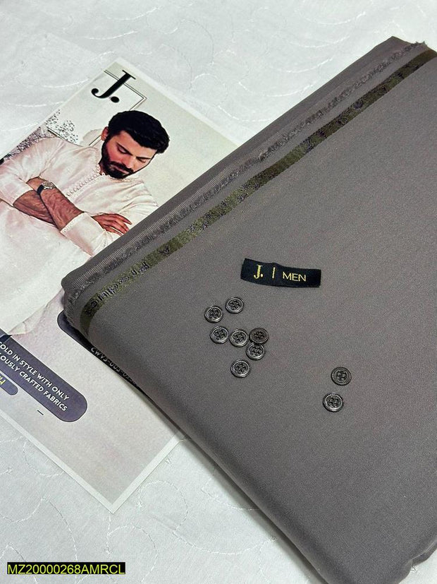 Men's Unstitched Wash and Wear Plain Suit - Hammad Ali Merch