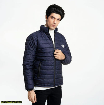 Men's Stitched Parachute Puffer Plain Jacket - Hammad Ali Merch