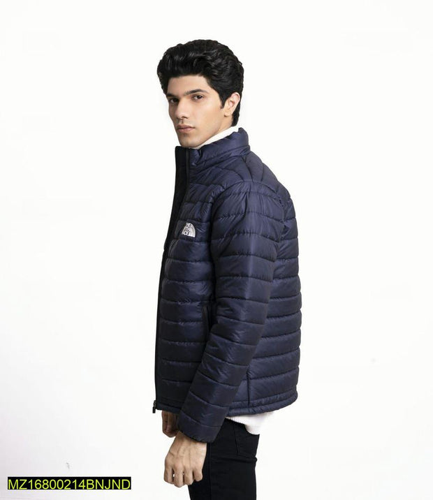 Men's Stitched Parachute Puffer Plain Jacket - Hammad Ali Merch