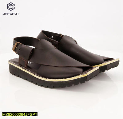 Signature Premium Brown Peshawari Chappal - Hammad Ali Merch