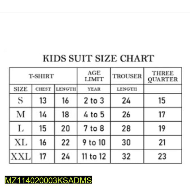 2 Pieces Polyester Printed Track Suit For Kids - Hammad Ali Merch